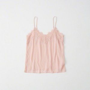 Abercrombie & Fitch Pale Pink Lace Cami